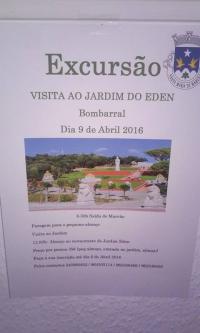 Excurs�o ao Jardim Eden dia 9 de Abril